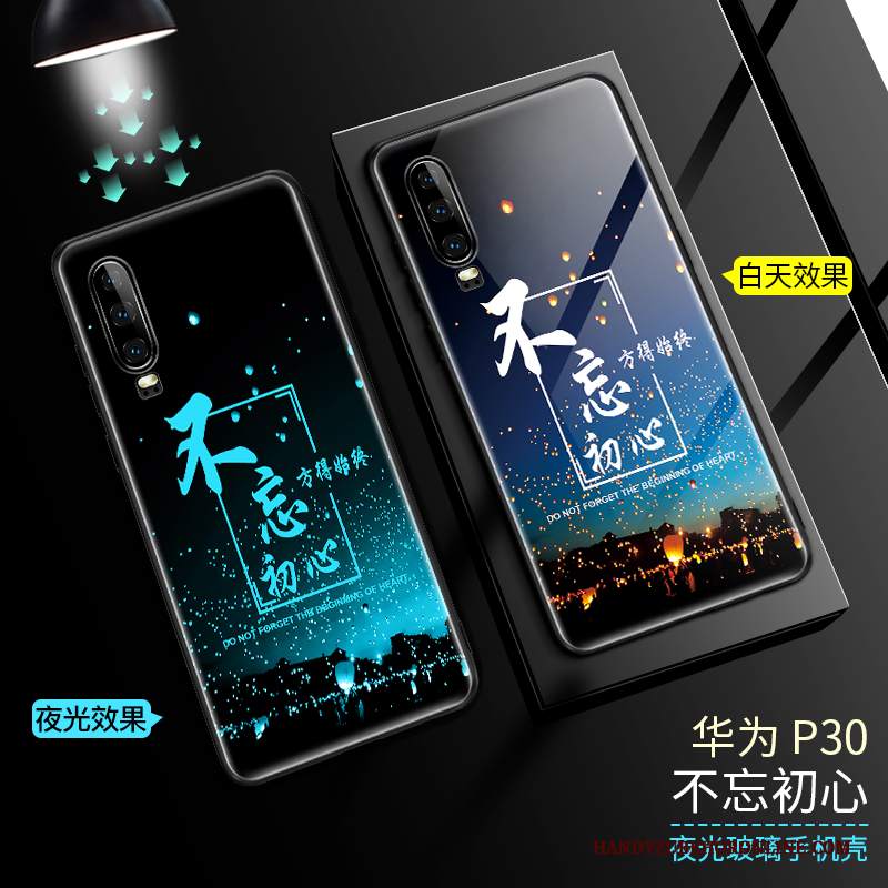 Custodia Huawei P30 Protezione Telefono Sottile, Cover Huawei P30 Luminoso Marchio Di Tendenza