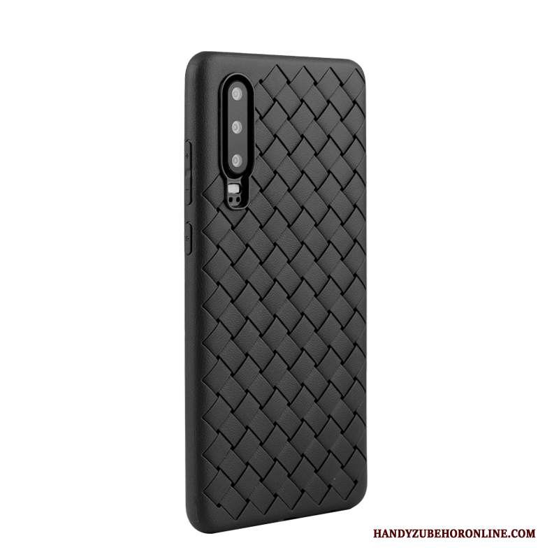 Custodia Huawei P30 Silicone Intrecciate Morbido, Cover Huawei P30 Protezione Di Personalità Anti-caduta