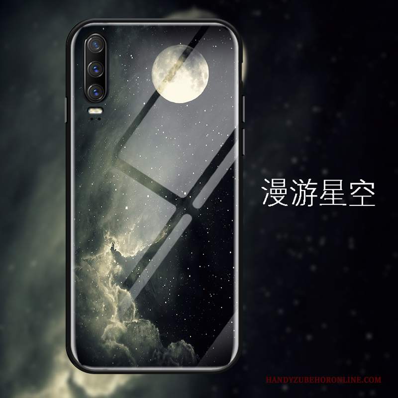 Custodia Huawei P30 Silicone Tutto Incluso Stellato, Cover Huawei P30 Creativo Fresco Specchio