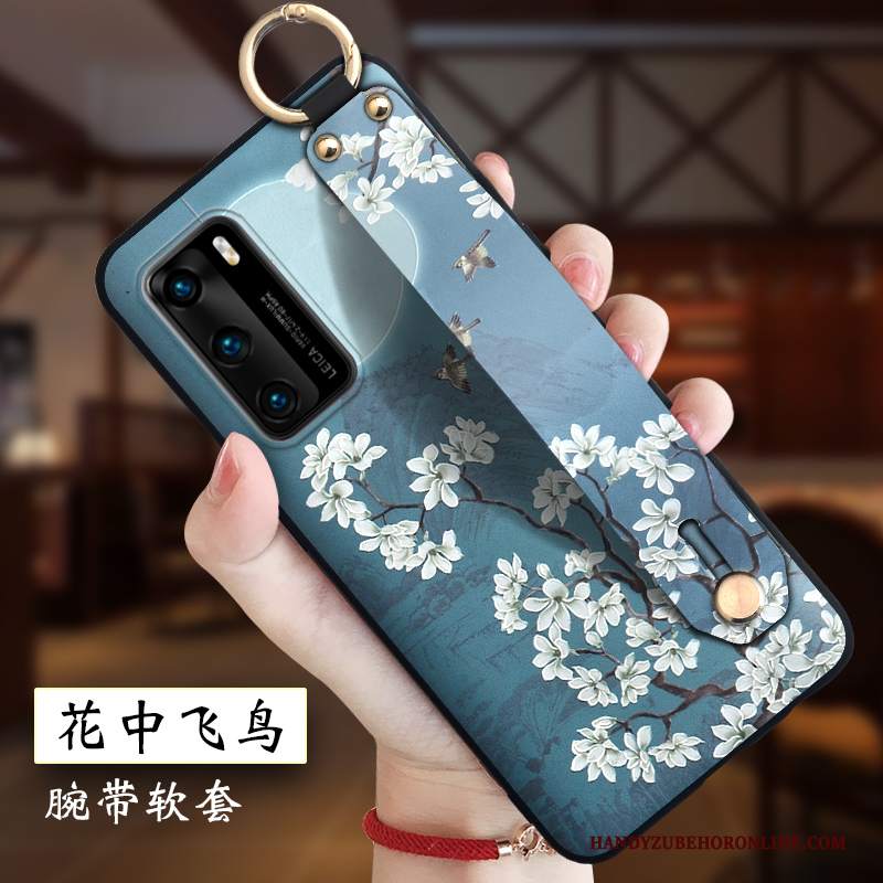 Custodia Huawei P40 Goffratura Leggere Morbido, Cover Huawei P40 Creativo Anti-caduta Tutto Incluso