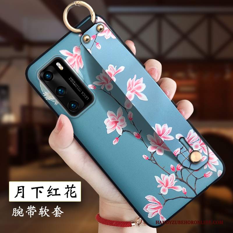 Custodia Huawei P40 Goffratura Leggere Morbido, Cover Huawei P40 Creativo Anti-caduta Tutto Incluso