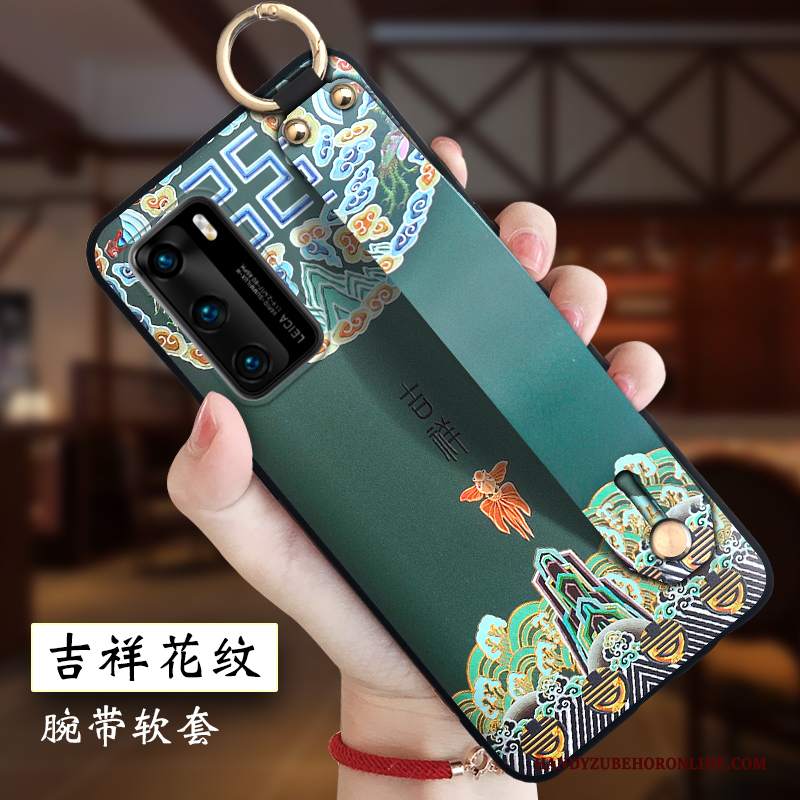 Custodia Huawei P40 Goffratura Leggere Morbido, Cover Huawei P40 Creativo Anti-caduta Tutto Incluso