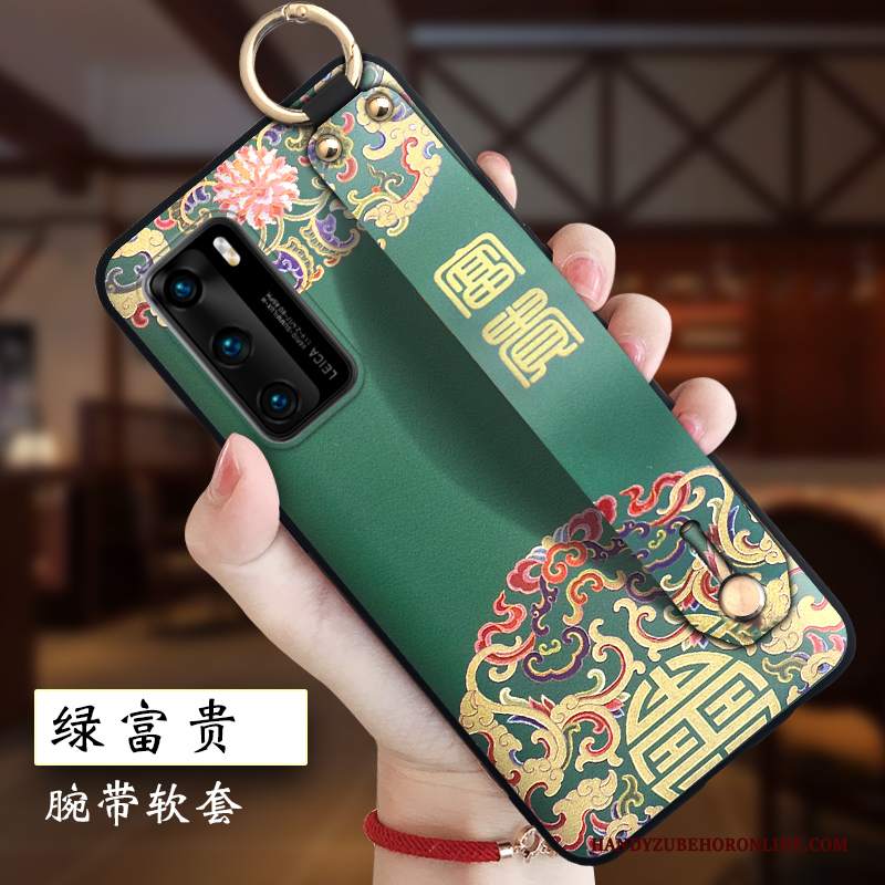 Custodia Huawei P40 Goffratura Leggere Morbido, Cover Huawei P40 Creativo Anti-caduta Tutto Incluso