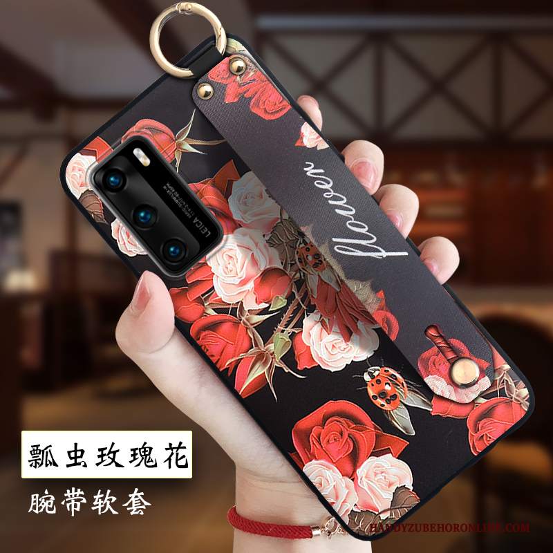 Custodia Huawei P40 Goffratura Leggere Morbido, Cover Huawei P40 Creativo Anti-caduta Tutto Incluso