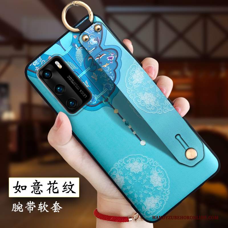 Custodia Huawei P40 Goffratura Leggere Morbido, Cover Huawei P40 Creativo Anti-caduta Tutto Incluso