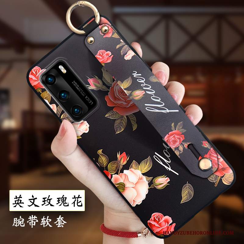 Custodia Huawei P40 Goffratura Leggere Morbido, Cover Huawei P40 Creativo Anti-caduta Tutto Incluso