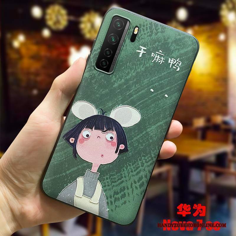 Custodia Huawei P40 Lite 5g Creativo Telefono Antiscivolo, Cover Huawei P40 Lite 5g Cartone Animato Marchio Di Tendenza Tutto Incluso