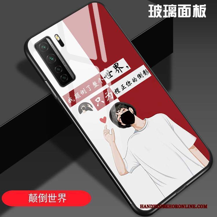 Custodia Huawei P40 Lite 5g Moda Amanti Di Personalità, Cover Huawei P40 Lite 5g Creativo Anti-caduta Vetro