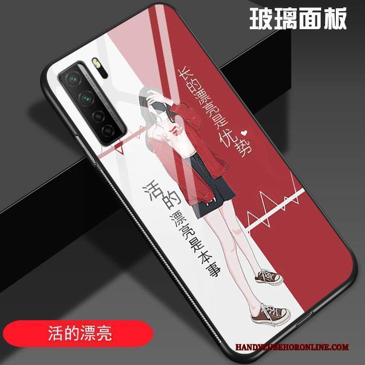 Custodia Huawei P40 Lite 5g Moda Amanti Di Personalità, Cover Huawei P40 Lite 5g Creativo Anti-caduta Vetro