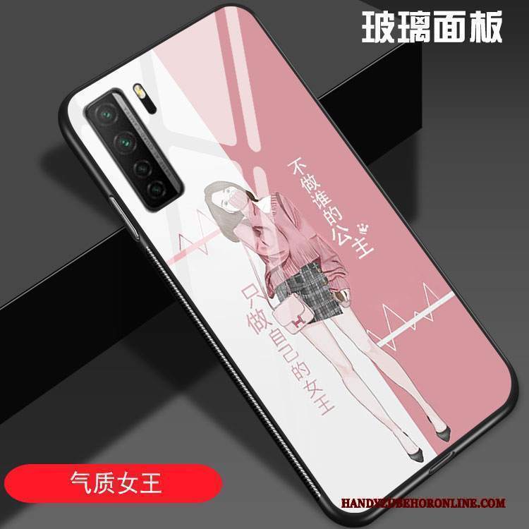 Custodia Huawei P40 Lite 5g Moda Amanti Di Personalità, Cover Huawei P40 Lite 5g Creativo Anti-caduta Vetro