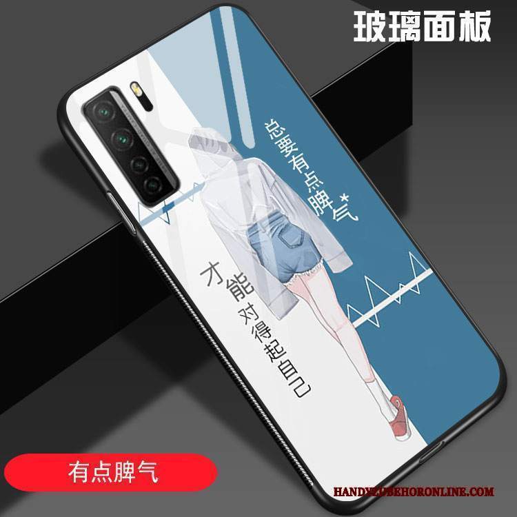 Custodia Huawei P40 Lite 5g Moda Amanti Di Personalità, Cover Huawei P40 Lite 5g Creativo Anti-caduta Vetro