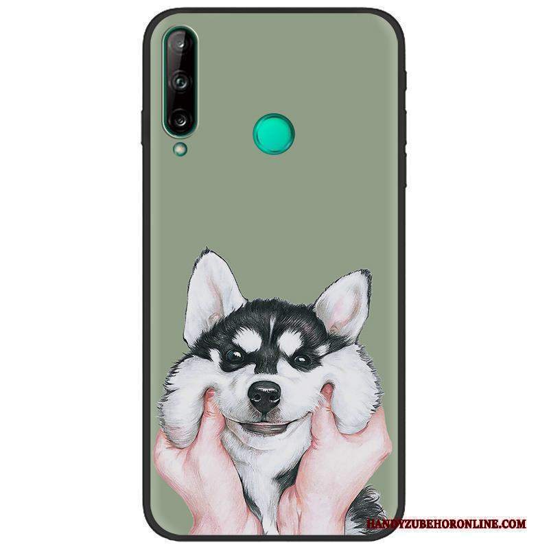 Custodia Huawei P40 Lite E Creativo Verde Morbido, Cover Huawei P40 Lite E Colore Telefono Nero