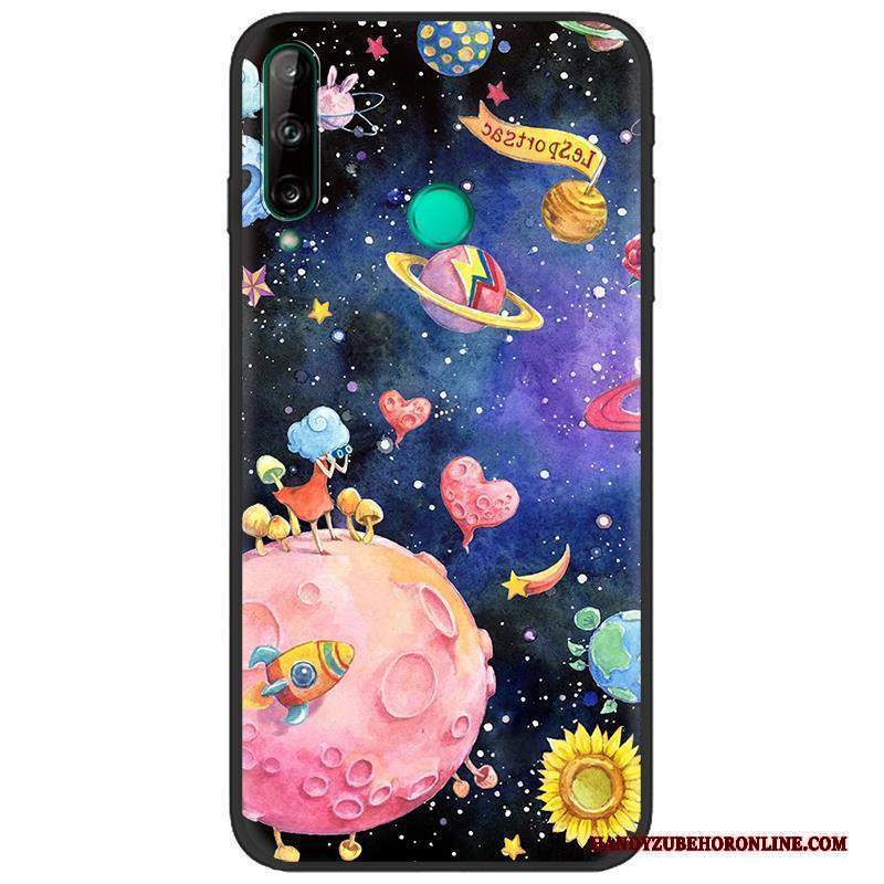 Custodia Huawei P40 Lite E Creativo Verde Morbido, Cover Huawei P40 Lite E Colore Telefono Nero