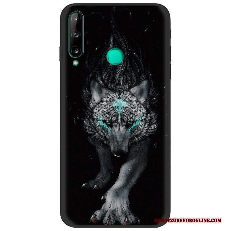 Custodia Huawei P40 Lite E Creativo Verde Morbido, Cover Huawei P40 Lite E Colore Telefono Nero