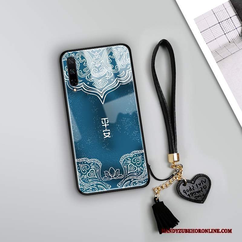 Custodia Huawei P40 Lite E Protezione Anti-caduta Morbido, Cover Huawei P40 Lite E Vintage Blu Etnico