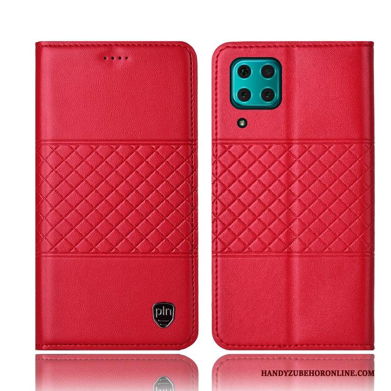 Custodia Huawei P40 Lite Protezione Nerotelefono, Cover Huawei P40 Lite Pelle Anti-caduta