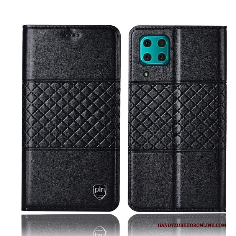 Custodia Huawei P40 Lite Protezione Nerotelefono, Cover Huawei P40 Lite Pelle Anti-caduta