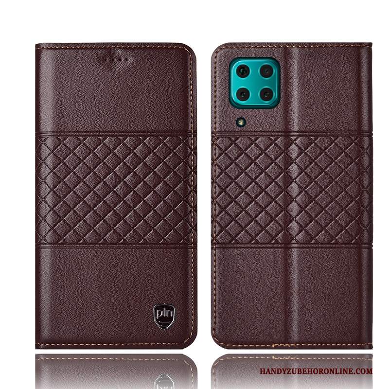 Custodia Huawei P40 Lite Protezione Nerotelefono, Cover Huawei P40 Lite Pelle Anti-caduta