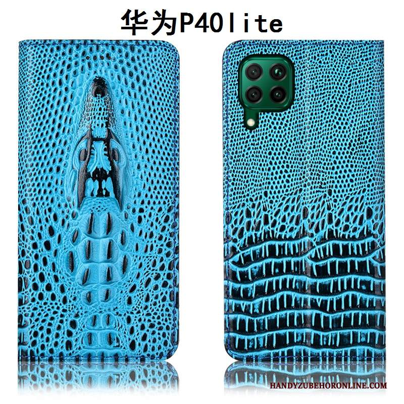 Custodia Huawei P40 Lite Protezione Telefono Giallo, Cover Huawei P40 Lite Pelle Tutto Incluso