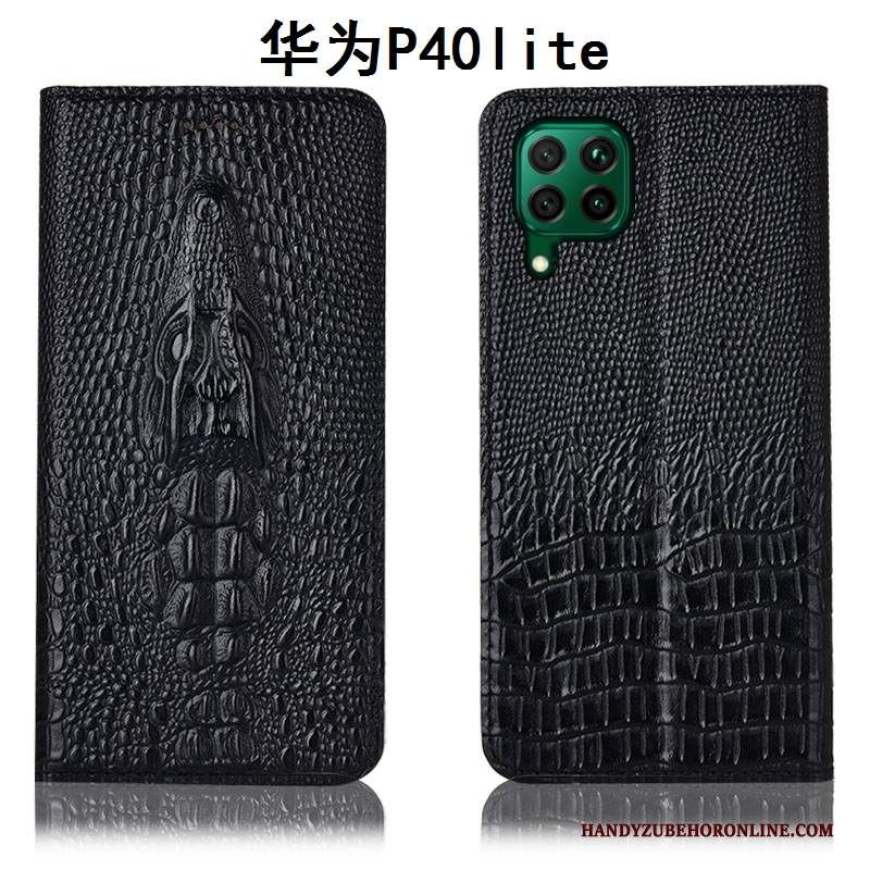 Custodia Huawei P40 Lite Protezione Telefono Giallo, Cover Huawei P40 Lite Pelle Tutto Incluso