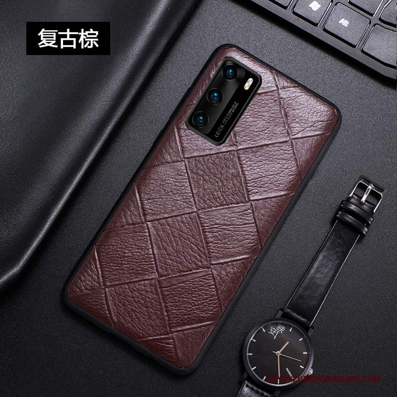 Custodia Huawei P40 Pelle Lusso Nuovo, Cover Huawei P40 Creativo Personalizza Tutto Incluso