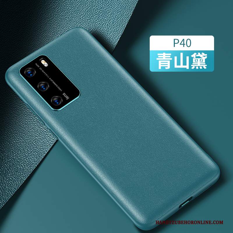 Custodia Huawei P40 Pelle Tutto Incluso Di Personalità, Cover Huawei P40 Protezione Nerotelefono