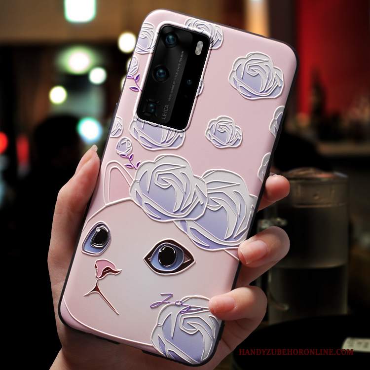 Custodia Huawei P40 Pro Cartone Animato Anti-caduta Tutto Incluso, Cover Huawei P40 Pro Creativo Sottiletelefono