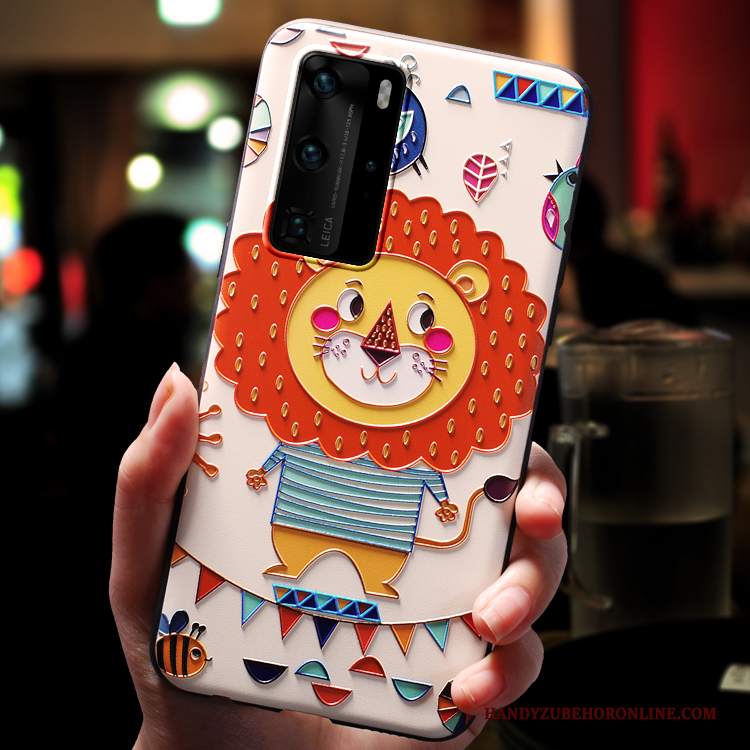 Custodia Huawei P40 Pro Cartone Animato Anti-caduta Tutto Incluso, Cover Huawei P40 Pro Creativo Sottiletelefono