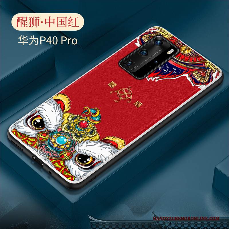 Custodia Huawei P40 Pro Creativo Stile Cinese Anti-caduta, Cover Huawei P40 Pro Protezione Telefono Tendenza