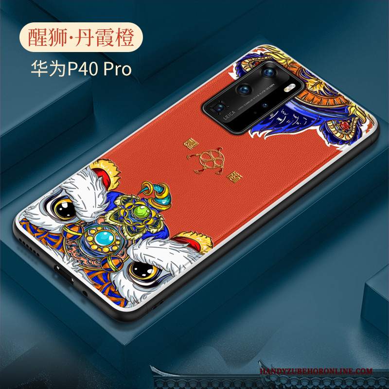 Custodia Huawei P40 Pro Creativo Stile Cinese Anti-caduta, Cover Huawei P40 Pro Protezione Telefono Tendenza