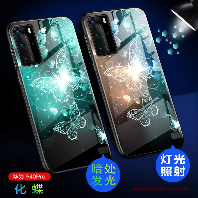 Custodia Huawei P40 Pro Protezione Anti-cadutatelefono, Cover Huawei P40 Pro Creativo Vetro High End