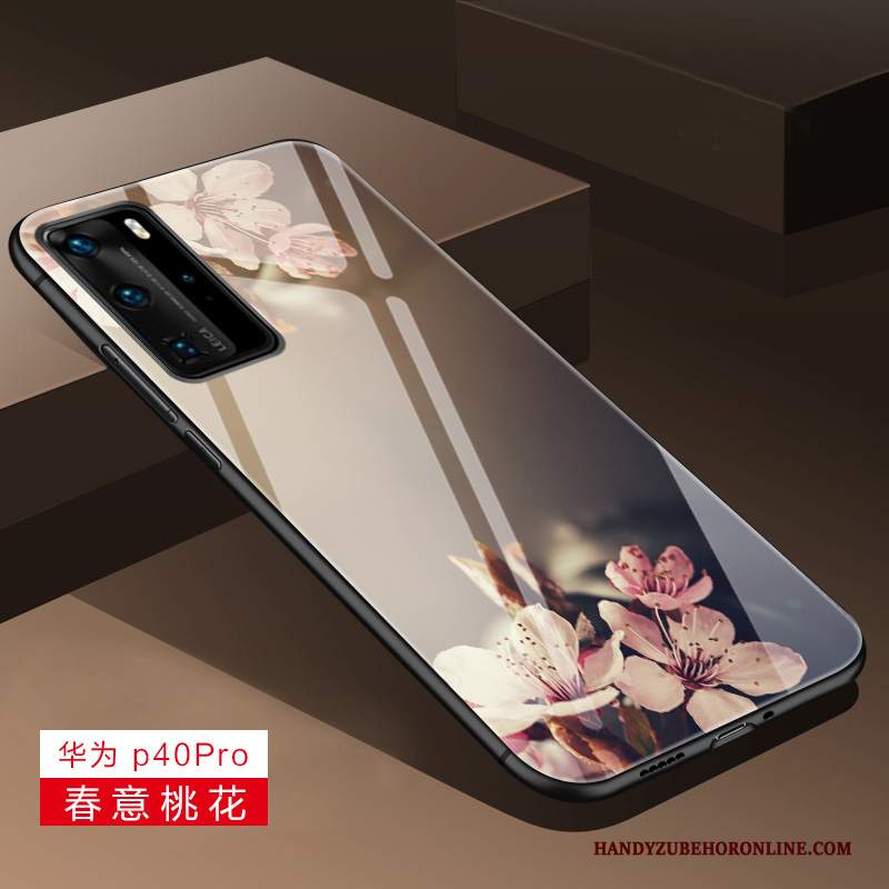 Custodia Huawei P40 Pro Protezione Anti-cadutatelefono, Cover Huawei P40 Pro Creativo Vetro High End