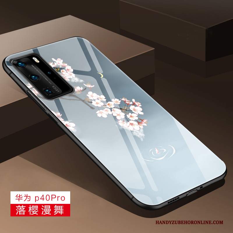 Custodia Huawei P40 Pro Protezione Anti-cadutatelefono, Cover Huawei P40 Pro Creativo Vetro High End