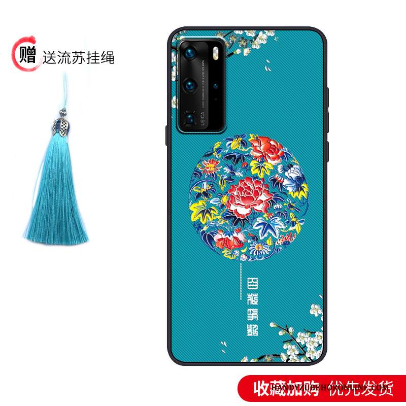 Custodia Huawei P40 Pro Protezione Di Personalità Morbido, Cover Huawei P40 Pro Vintage Tutto Incluso Marchio Di Tendenza