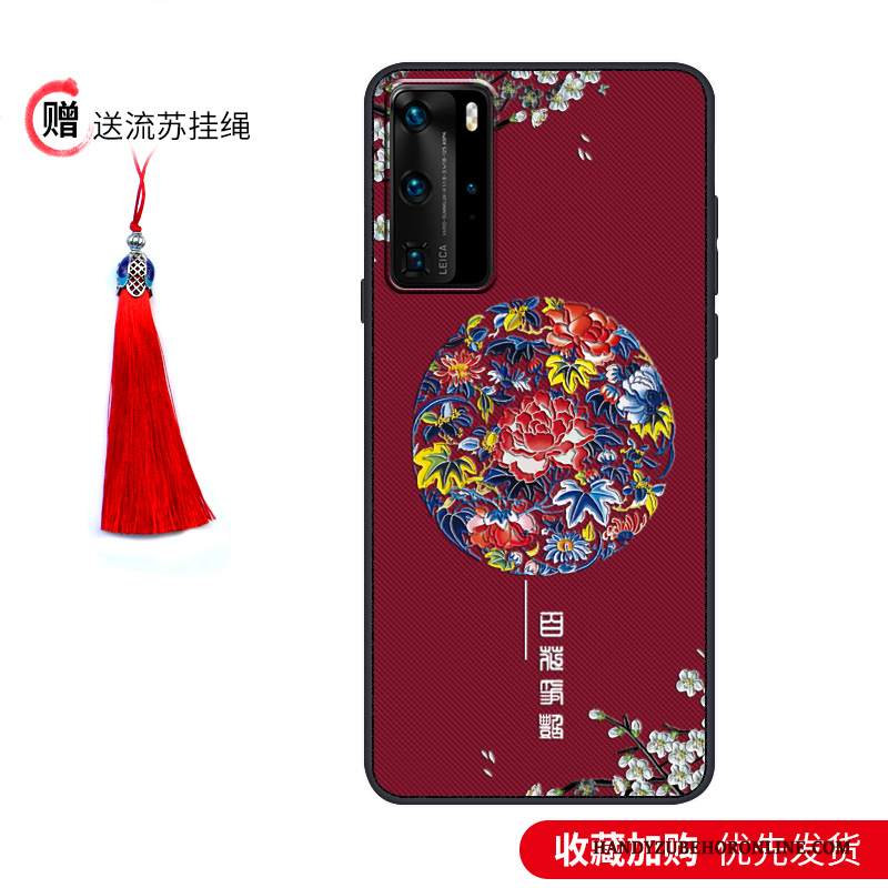 Custodia Huawei P40 Pro Protezione Di Personalità Morbido, Cover Huawei P40 Pro Vintage Tutto Incluso Marchio Di Tendenza