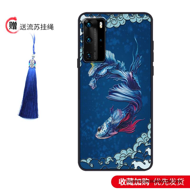 Custodia Huawei P40 Pro Protezione Di Personalità Morbido, Cover Huawei P40 Pro Vintage Tutto Incluso Marchio Di Tendenza