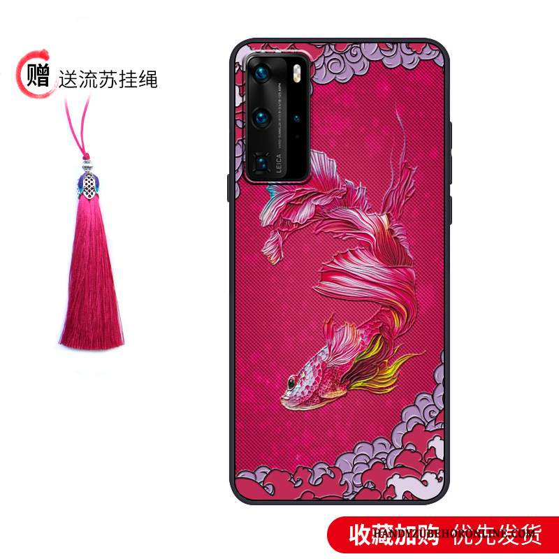 Custodia Huawei P40 Pro Protezione Di Personalità Morbido, Cover Huawei P40 Pro Vintage Tutto Incluso Marchio Di Tendenza