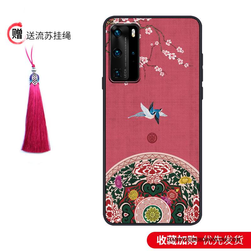 Custodia Huawei P40 Pro Protezione Di Personalità Morbido, Cover Huawei P40 Pro Vintage Tutto Incluso Marchio Di Tendenza