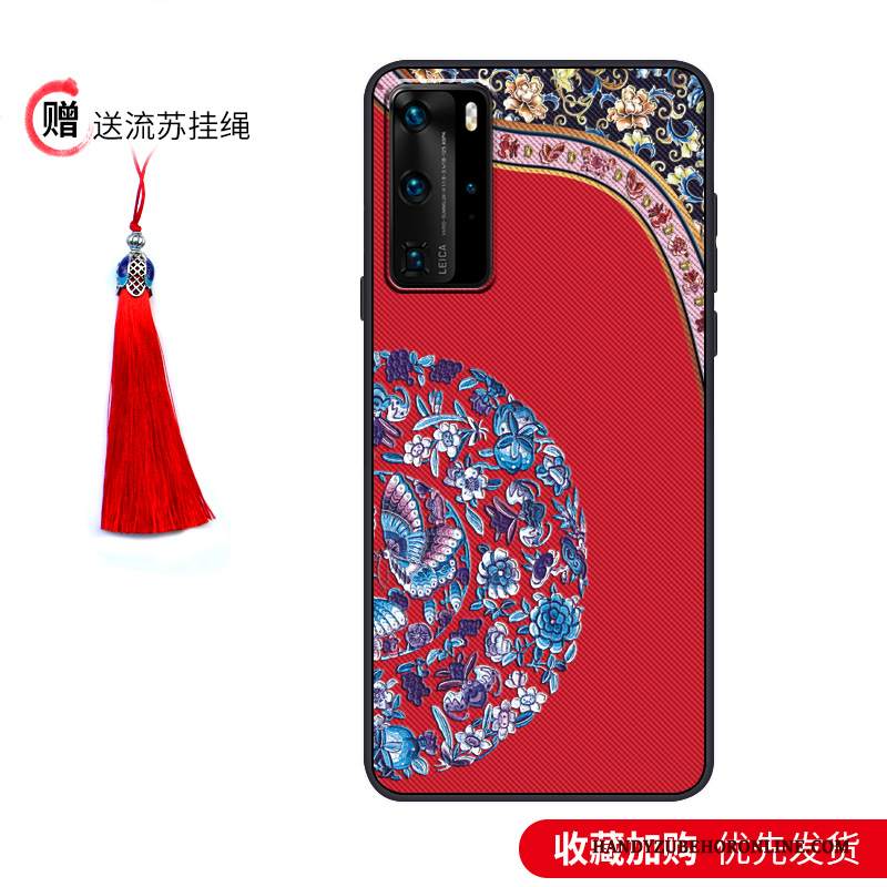 Custodia Huawei P40 Pro Protezione Di Personalità Morbido, Cover Huawei P40 Pro Vintage Tutto Incluso Marchio Di Tendenza