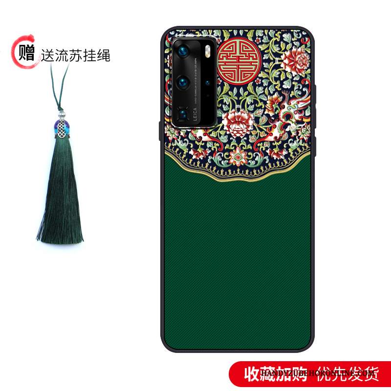 Custodia Huawei P40 Pro Protezione Di Personalità Morbido, Cover Huawei P40 Pro Vintage Tutto Incluso Marchio Di Tendenza