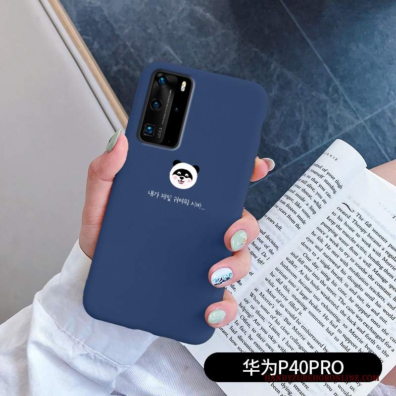 Custodia Huawei P40 Pro Silicone Amanti Morbido, Cover Huawei P40 Pro Protezione Rossotelefono