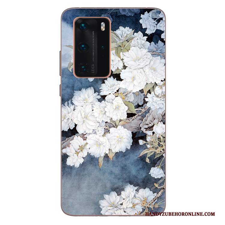 Custodia Huawei P40 Pro Silicone Anti-cadutatelefono, Cover Huawei P40 Pro Protezione Morbido Arte