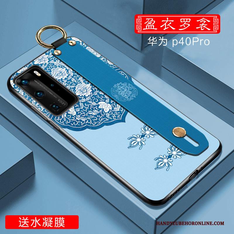 Custodia Huawei P40 Pro Silicone Di Personalità Morbido, Cover Huawei P40 Pro Creativo Verde Anti-caduta