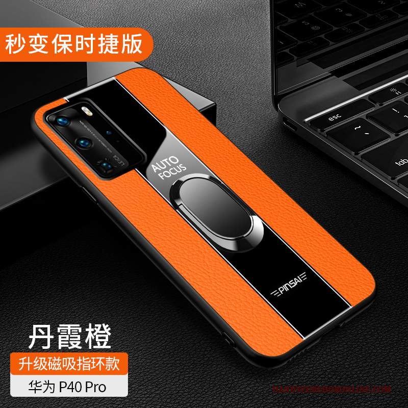 Custodia Huawei P40 Pro Silicone High End Di Personalità, Cover Huawei P40 Pro Pelle Net Red Marchio Di Tendenza