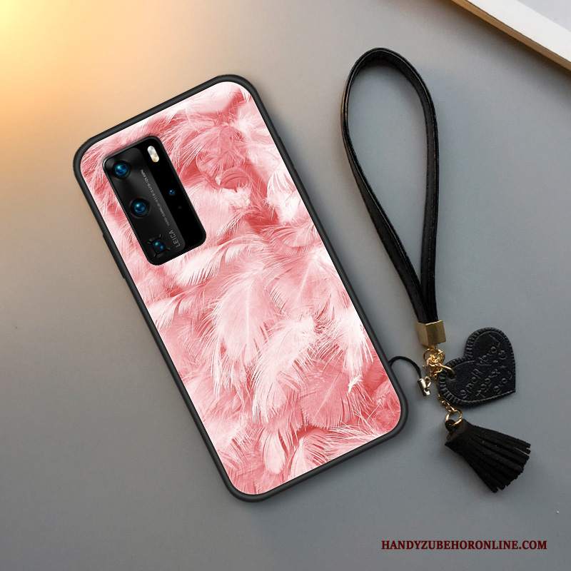 Custodia Huawei P40 Pro Silicone Piccola Amanti, Cover Huawei P40 Pro Creativo Stellato Blu