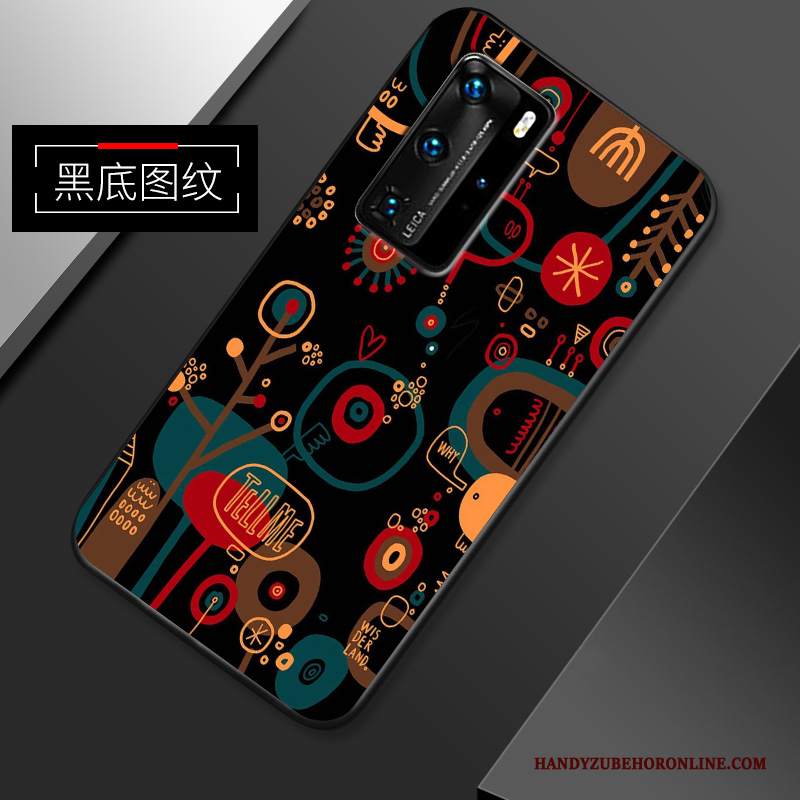 Custodia Huawei P40 Pro Silicone Tutto Incluso Semplici, Cover Huawei P40 Pro Cartone Animato Bello Morbido