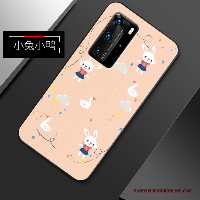 Custodia Huawei P40 Pro Silicone Tutto Incluso Semplici, Cover Huawei P40 Pro Cartone Animato Bello Morbido