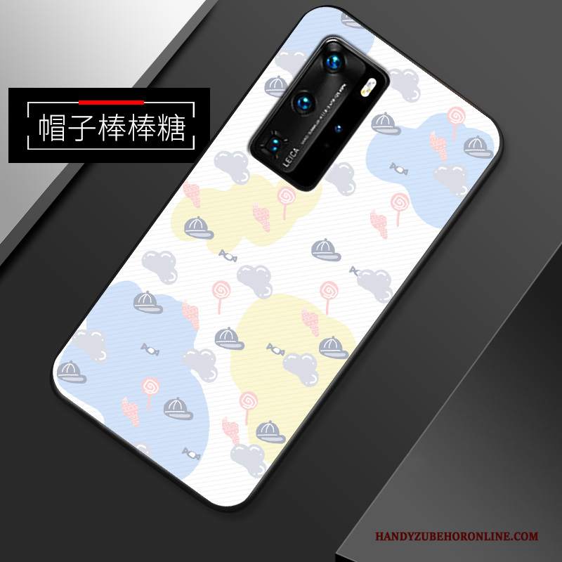 Custodia Huawei P40 Pro Silicone Tutto Incluso Semplici, Cover Huawei P40 Pro Cartone Animato Bello Morbido