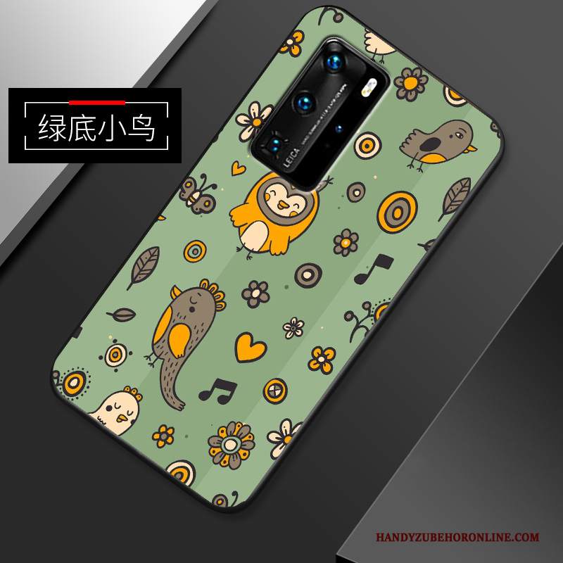 Custodia Huawei P40 Pro Silicone Tutto Incluso Semplici, Cover Huawei P40 Pro Cartone Animato Bello Morbido