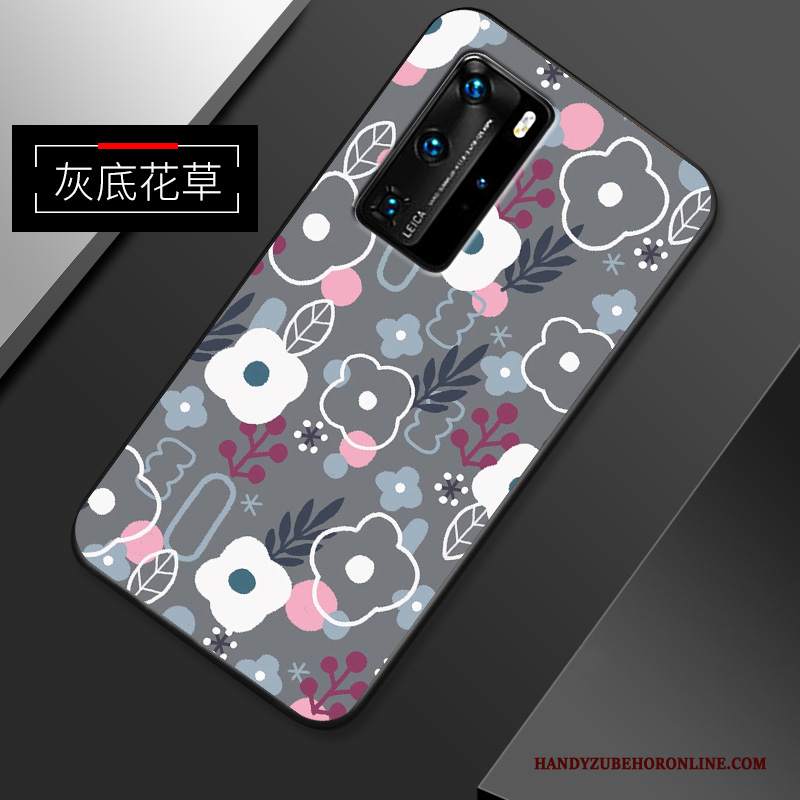 Custodia Huawei P40 Pro Silicone Tutto Incluso Semplici, Cover Huawei P40 Pro Cartone Animato Bello Morbido